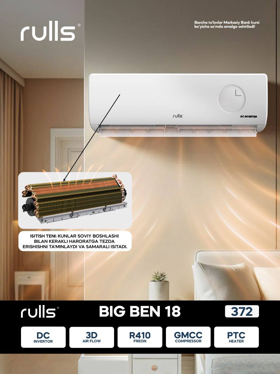 Rulls Big Ben 18 Inverter konditsioneri